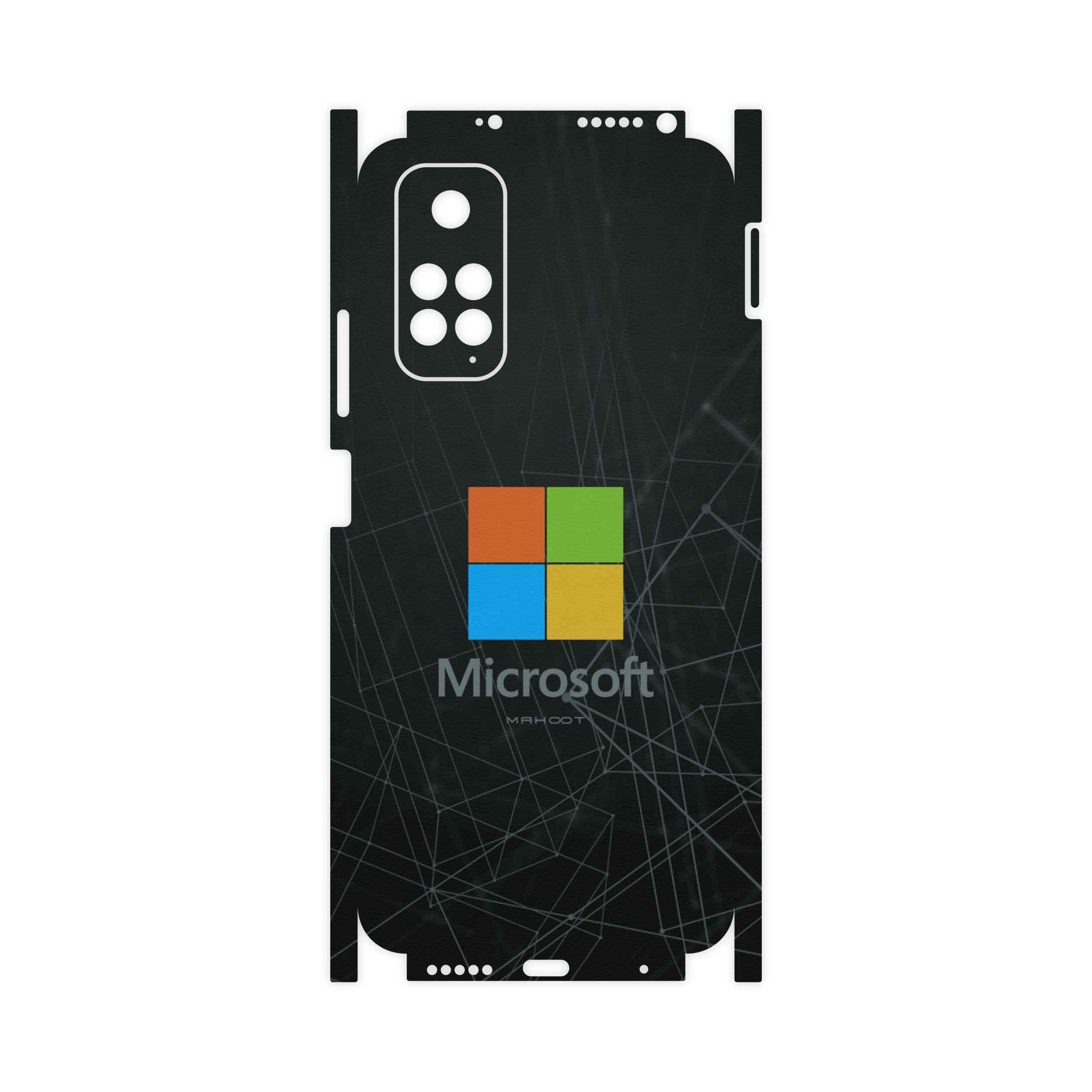 برچسب پوششی ماهوت مدل Microsoft-Logo-FullSkin مناسب برای گوشی موبایل شیائومی Redmi Note 11