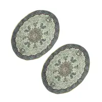 رومیزی ترمه مدل سالار کد WD32-22 مجموعه 2 عددی