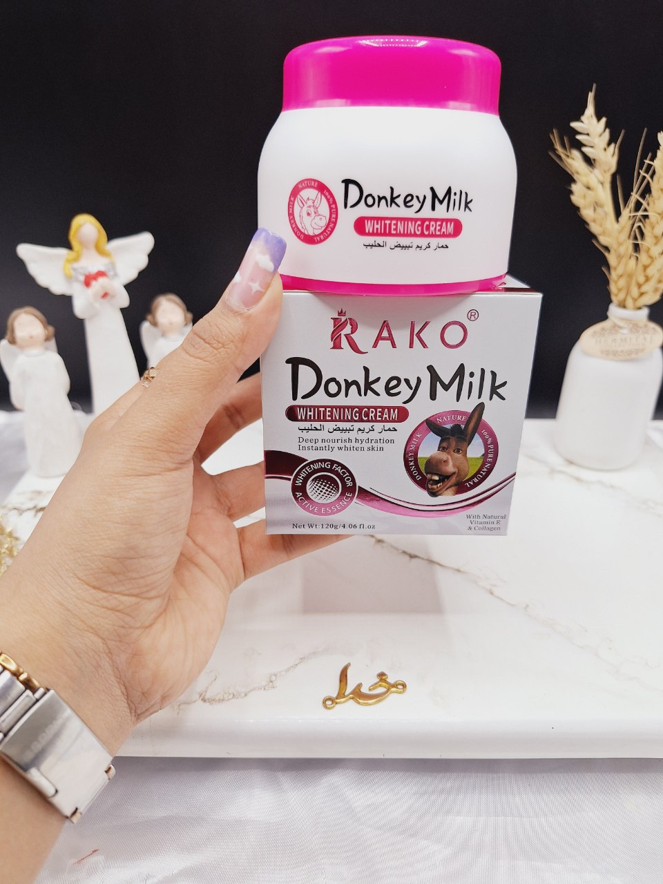 کرم سفید کننده و روشن کننده شیر الاغ برند راکوRAKO  کدRK1195