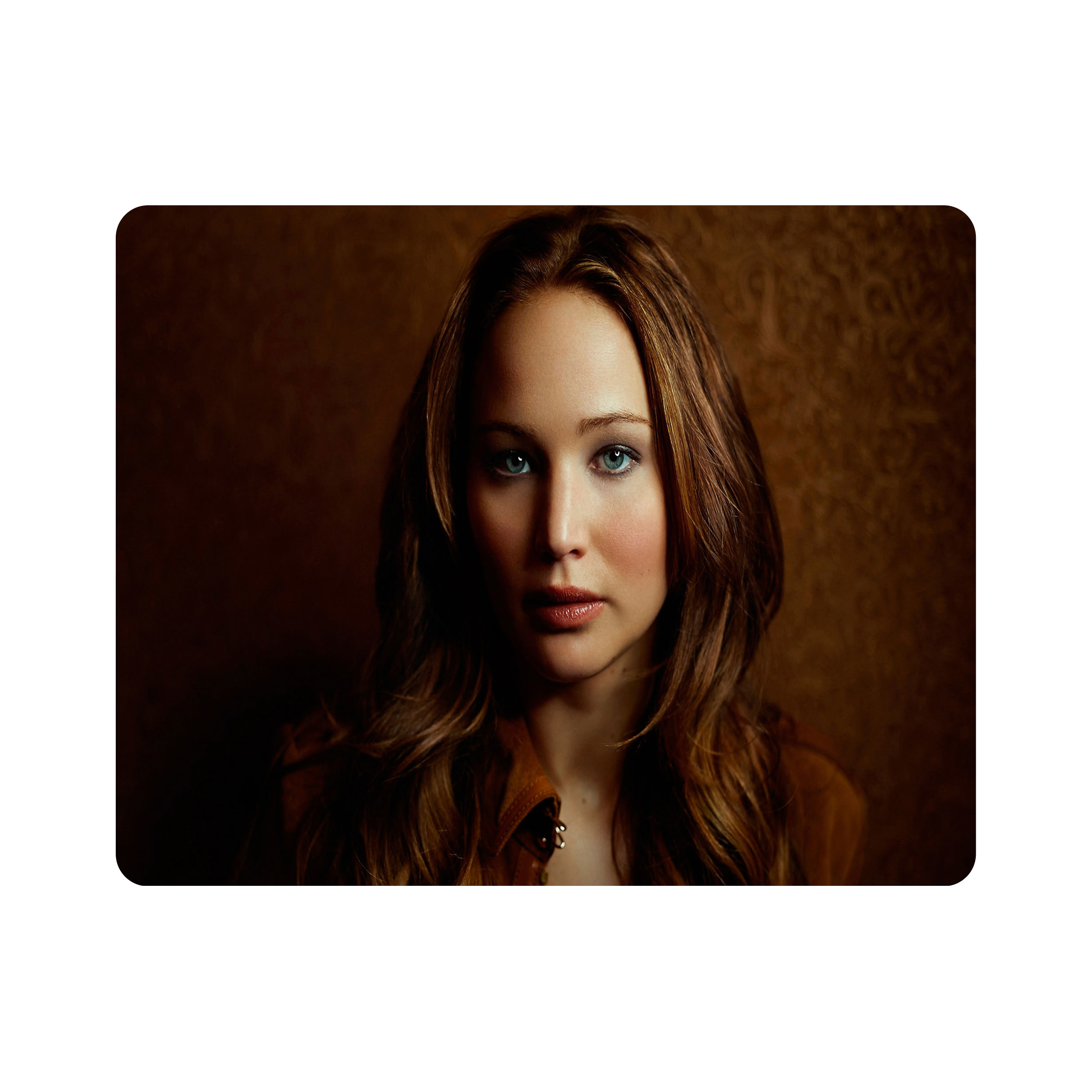 ماوس پد اطلس آبی طرح بازیگر جنیفر لارنس مدل T6465