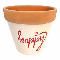 گلدان سفالی مدل یاقوت happy کد 4