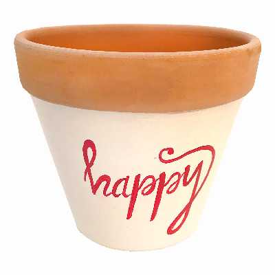 گلدان سفالی مدل یاقوت happy کد 4