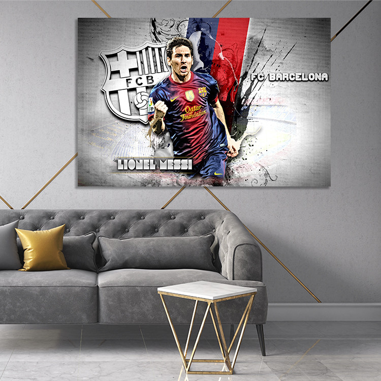 تابلو شاسی آتریسا مدل لیونل مسی طرح فوتبال