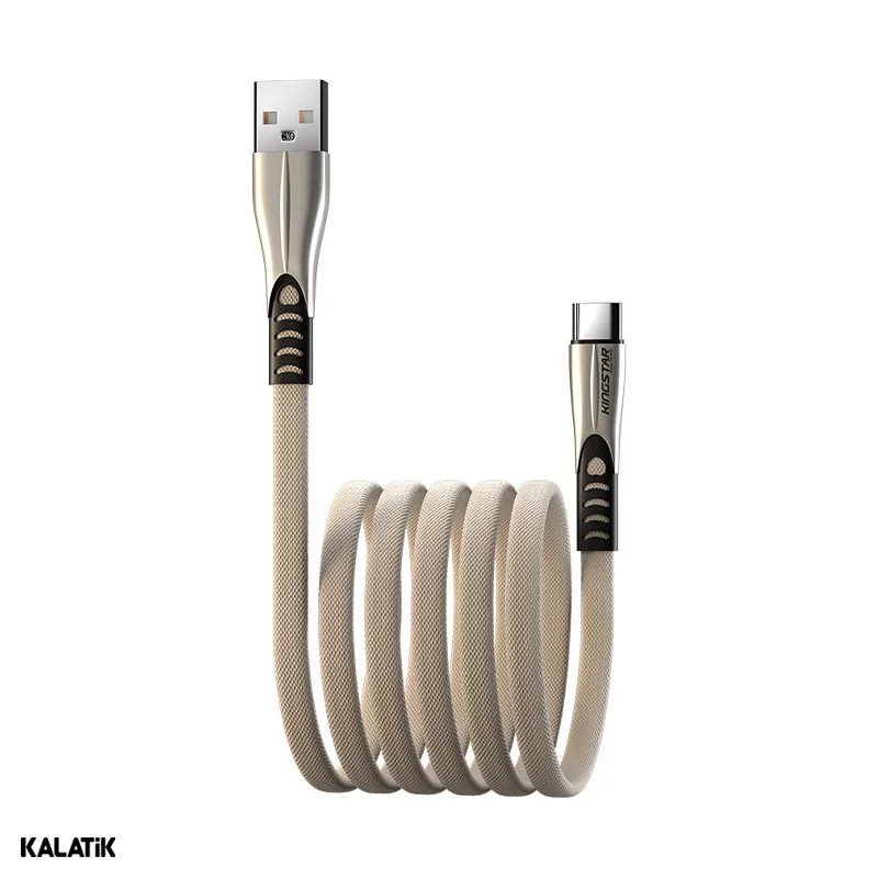 کابل تبدیل USB Type-A به USB Type-C کینگ استار مدل K130C به طول 1.2 متر
