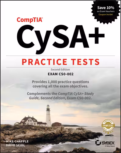 خرید و دانلود نسخه کامل کتاب CompTIA CySA  Practice Tests: Exam CS0-002