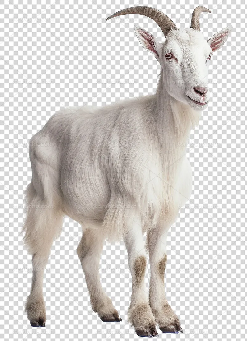 عکس PNG بز سفید | گرافیک با طعم تربچه