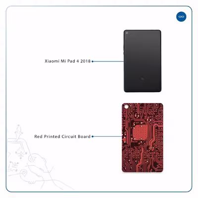 برچسب پوششی ماهوت مدل Red Printed Circuit Board مناسب برای تبلت شیائومی Mi Pad 4 2018
