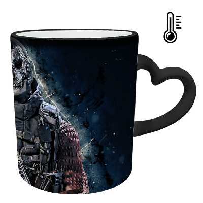 ماگ حرارتی مدل دسته قلبی طرح بازی کال آف دیوتی کد 27