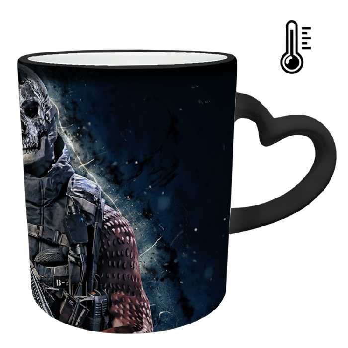 ماگ حرارتی مدل دسته قلبی طرح بازی کال آف دیوتی کد 27