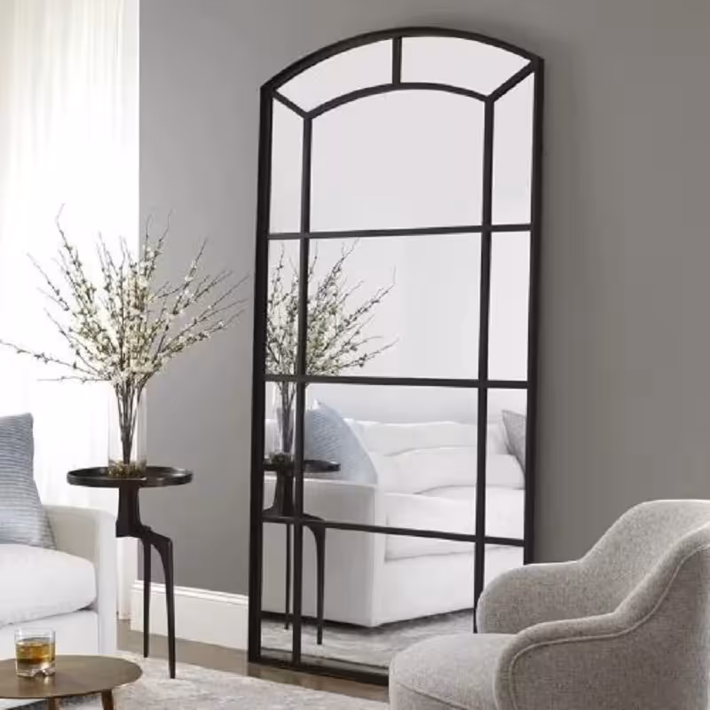 آینه قدی چوبی الف طرح ارکیده 60-W-160