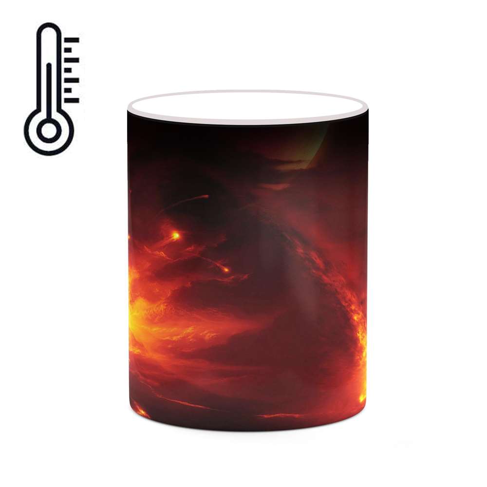 ماگ حرارتی کاکتی طرح فضا و کهکشان مدل mgh20014