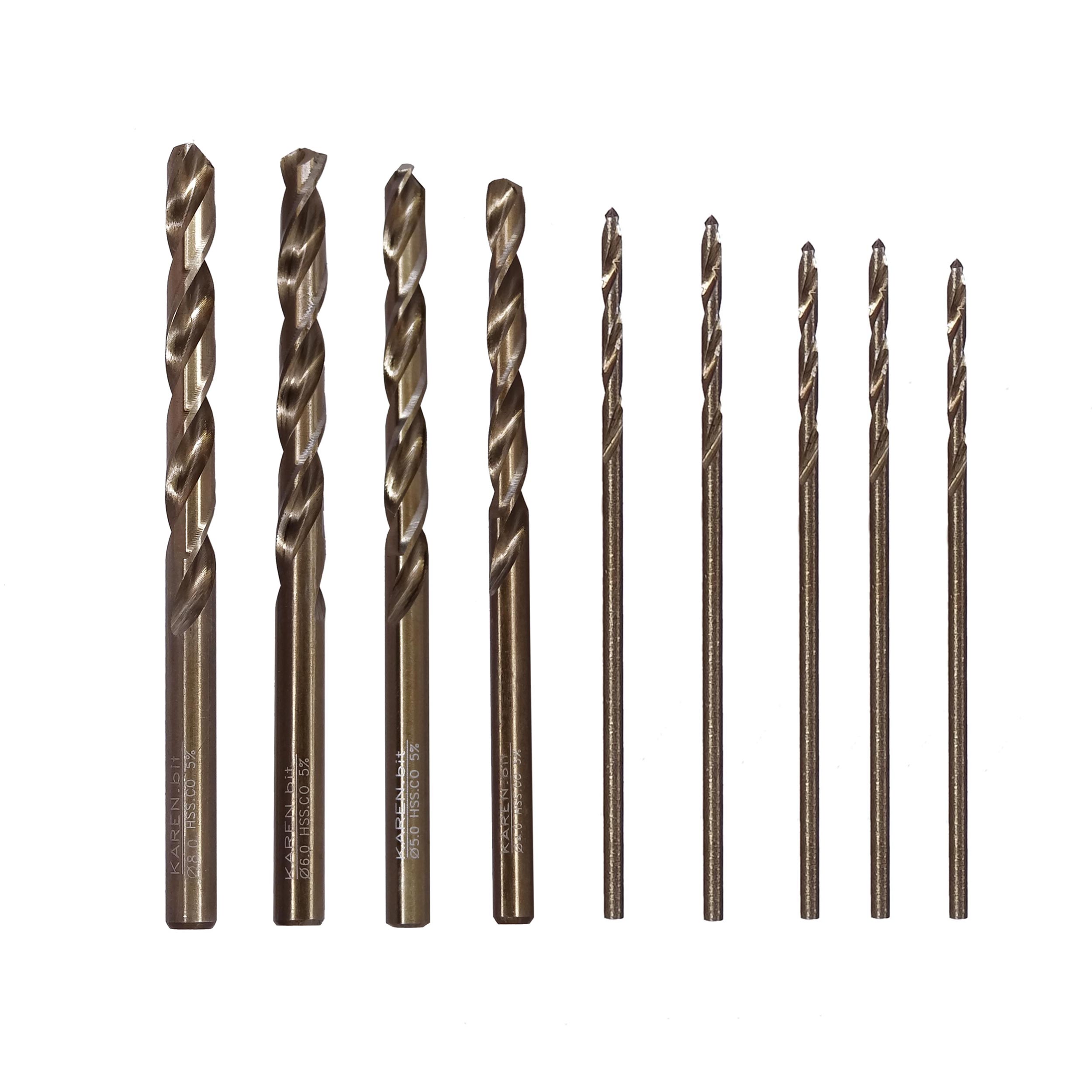 مته فلز کارن مدل MMA-1.5/8KRN مجموعه 9 عددی