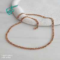 خرید زنجیر کارتیر ژوپینگ جدید ضد حساسیت رنگ ثابت آبکاری طلا کیفیت عالی کد 1415159 - ردگل