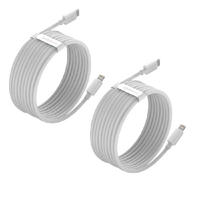 کابل USB-C به لایتنینگ باسئوس مدل tzcatlzj-02 طول 1.5 متر بسته 2 عددی