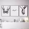 تابلو طرح عاشقانه مدل EP15 مجموعه 3 عددی