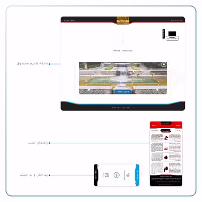 برچسب پوششی ماهوت مدل SHAHZADEH-Garden مناسب برای تبلت سامسونگ Galaxy Tab S2 9.7 2016 T813N