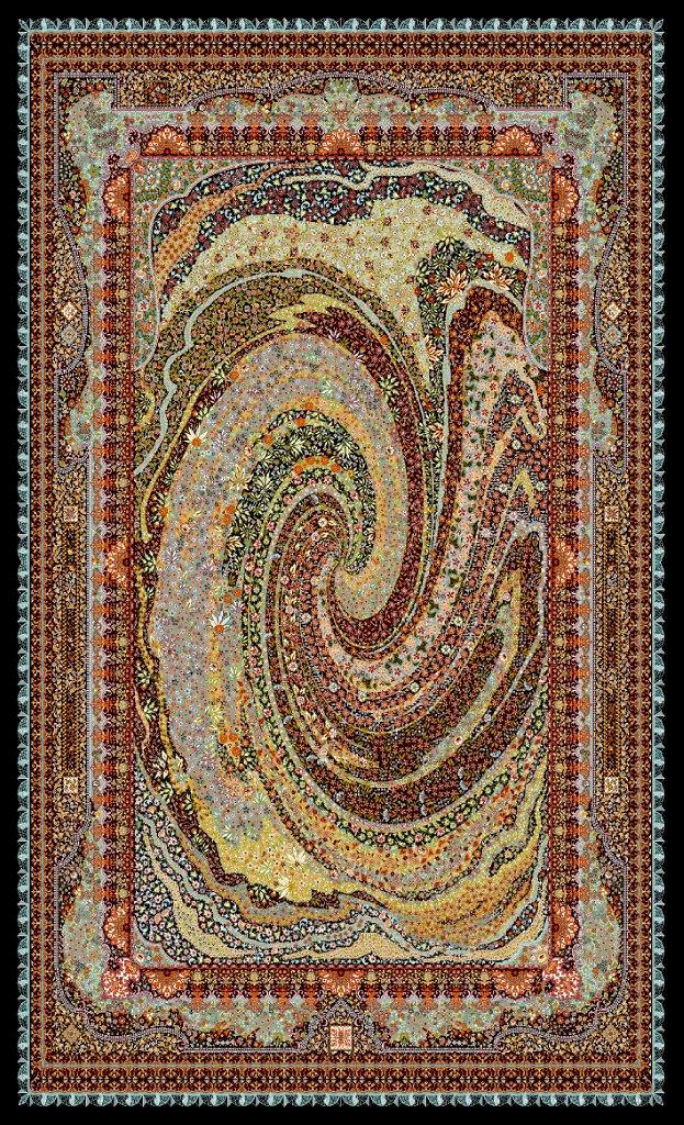 فرشینه و قالیچه درجه1 ابعاد متنوع با ترمز زمینه مدرن مخلوط کد 066