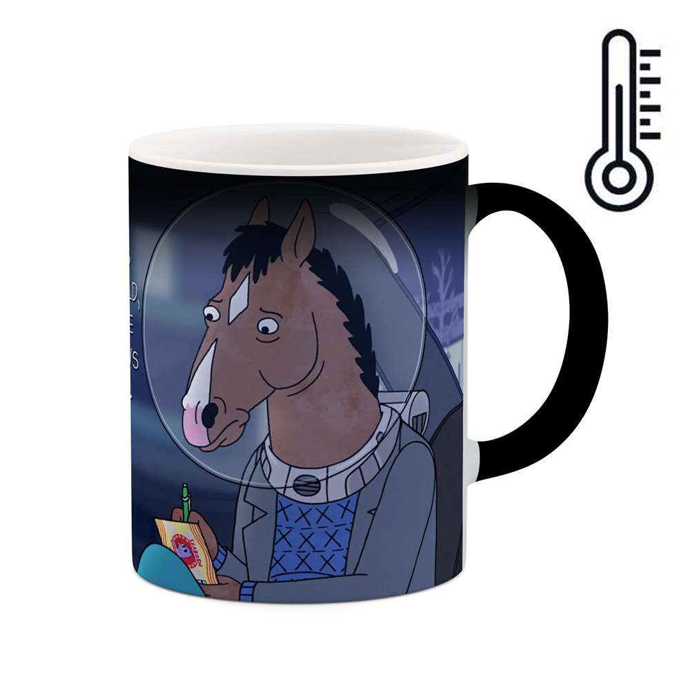 ماگ حرارتی طرح انیمیشن BoJackHorseman مدل mgph12076
