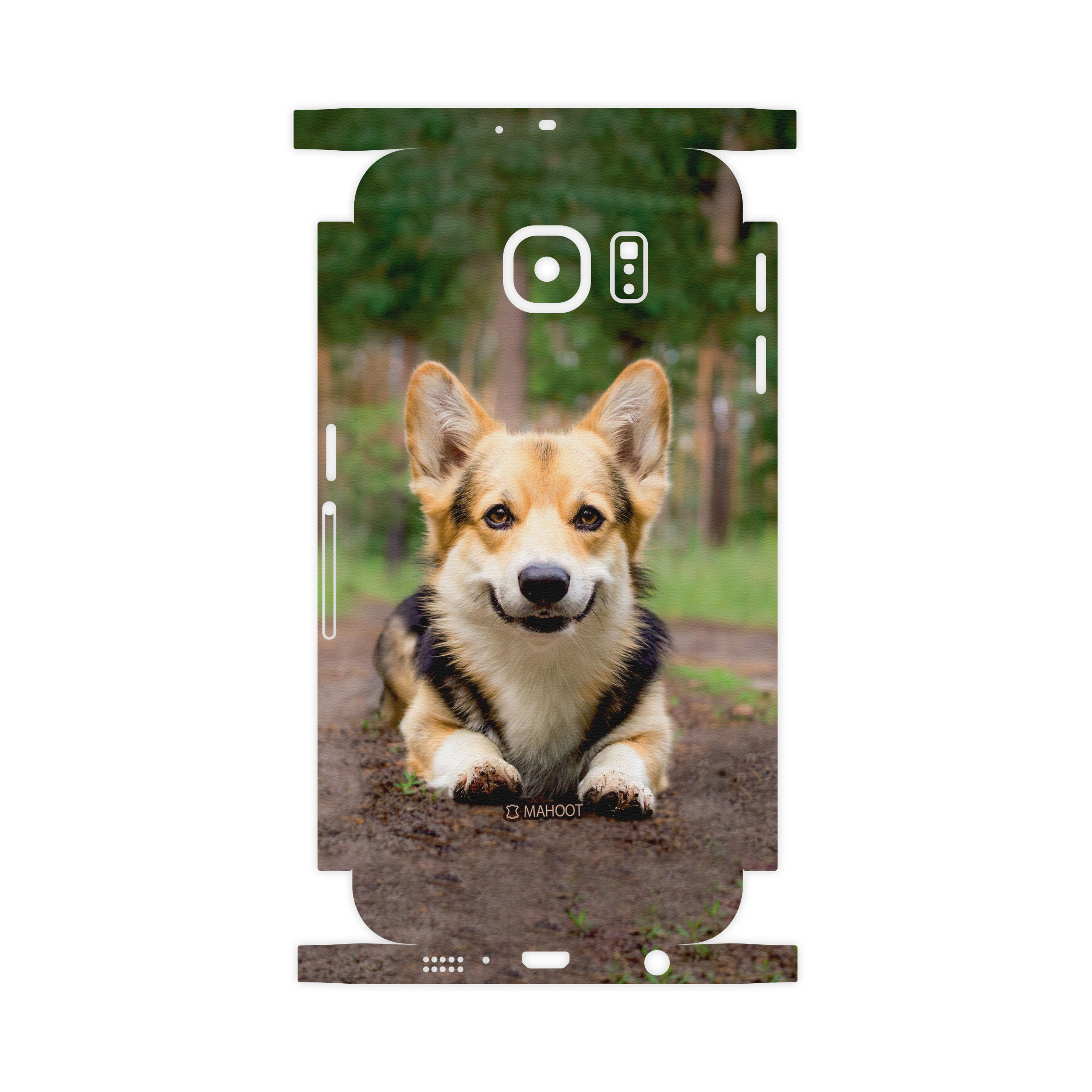 برچسب پوششی ماهوت مدل Dog-2-FullSkin مناسب برای گوشی موبایل سامسونگ Galaxy S6