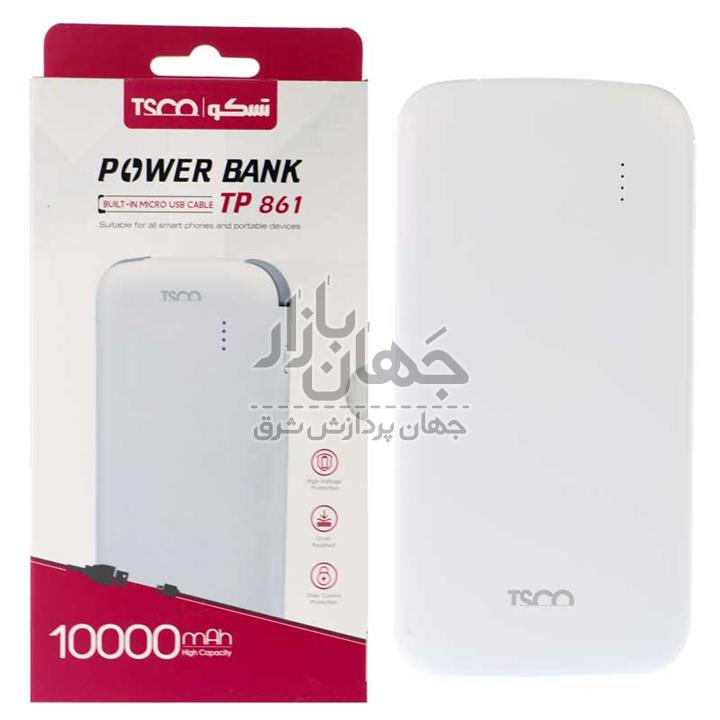 پاور بانک تسکو مدل TP 861 ظرفیت 10000میلی آمپر