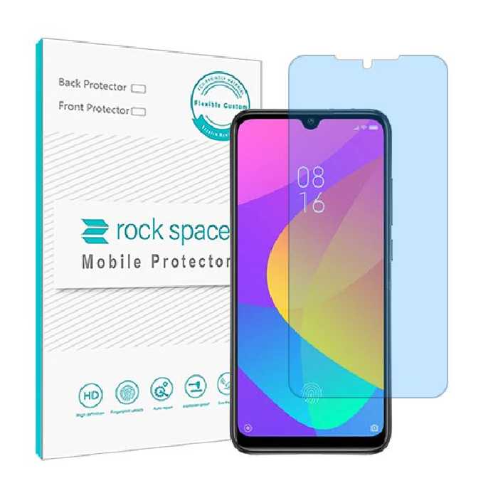 گلس شیائومی Mi CC9e مدل نانو هیدروژل آنتی بلو برند راک اسپیس کد 2234S