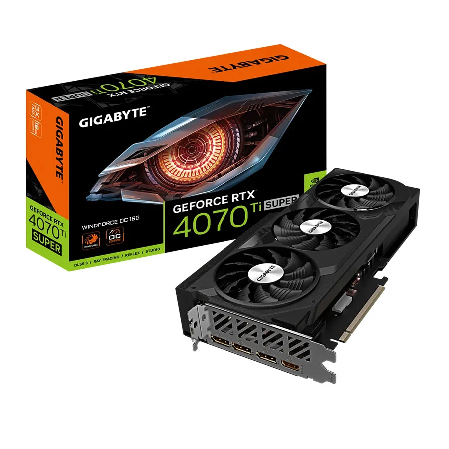 کارت گرافیک گیگابایت مدل GeForce RTX 4070 Ti SUPER WINDFORCE OC 16G