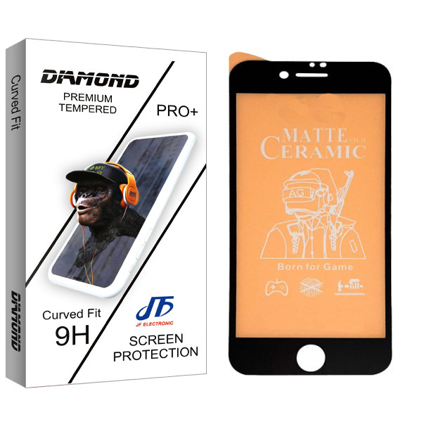 محافظ صفحه نمایش مات جی اف مدل Diamond glass مناسب برای گوشی موبایل اپل Iphone 7 | کالا برتری