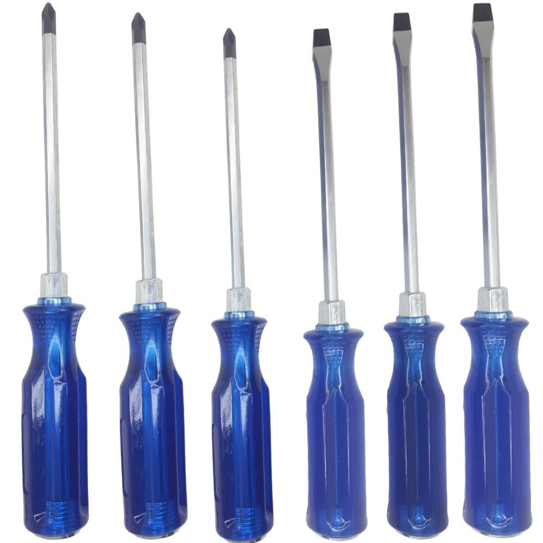 پیچ گوشتی آچار خور ضربه ای سرمه ای کنیوس مجموعه 6 عددی