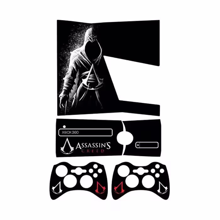 برچسب ایکس باکس 360 اسلیم طرح Assassins Creed کد 12 مجموعه 4 عددی