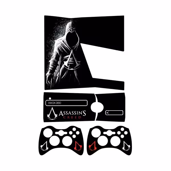 برچسب ایکس باکس 360 اسلیم طرح Assassins Creed کد 12 مجموعه 4 عددی
