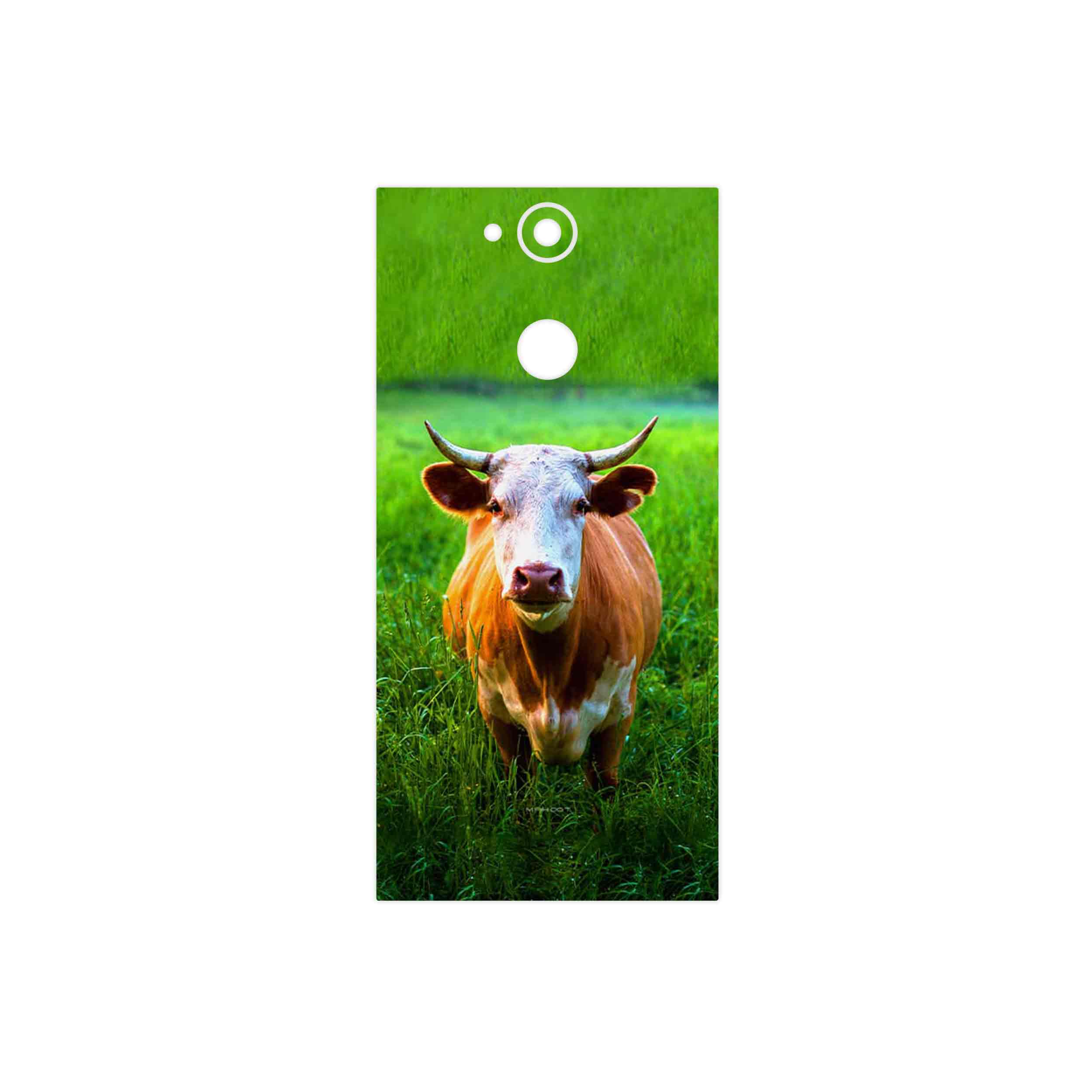 برچسب پوششی ماهوت مدل Cow مناسب برای گوشی موبایل سونی Xperia XA2