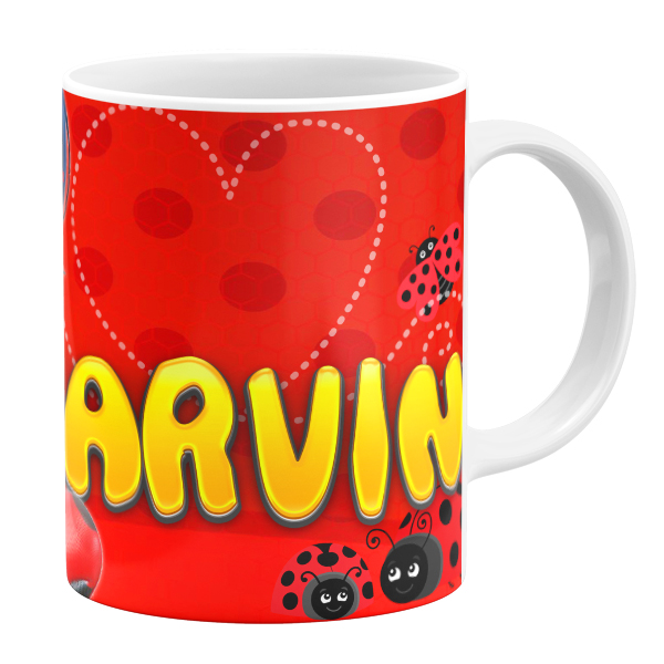 ماگ طرح دختر کفشدوزکی مدل پروین