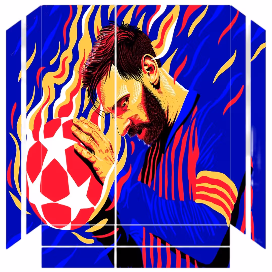 برچسب پلی استیشن ۴ طرح messi کد PS-10114