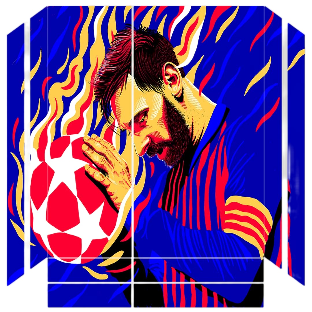 برچسب پلی استیشن ۴ طرح messi کد PS-10114