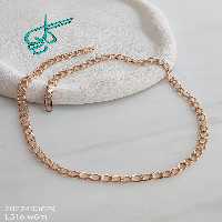 خرید زنجیر کارتیر ژوپینگ طلایی رنگ ثابت ضد حساسیت آبکاری شده کیفیت عالی کد 1415151 - ردگل