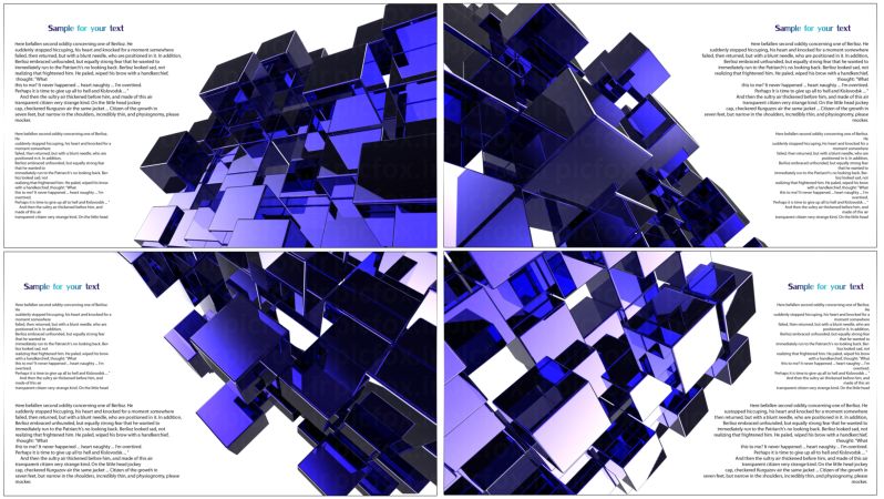 خرید و دانلود قالب چند قسمتی مکعبی برای طراحی متن | پیک فاکس | Pic Fox