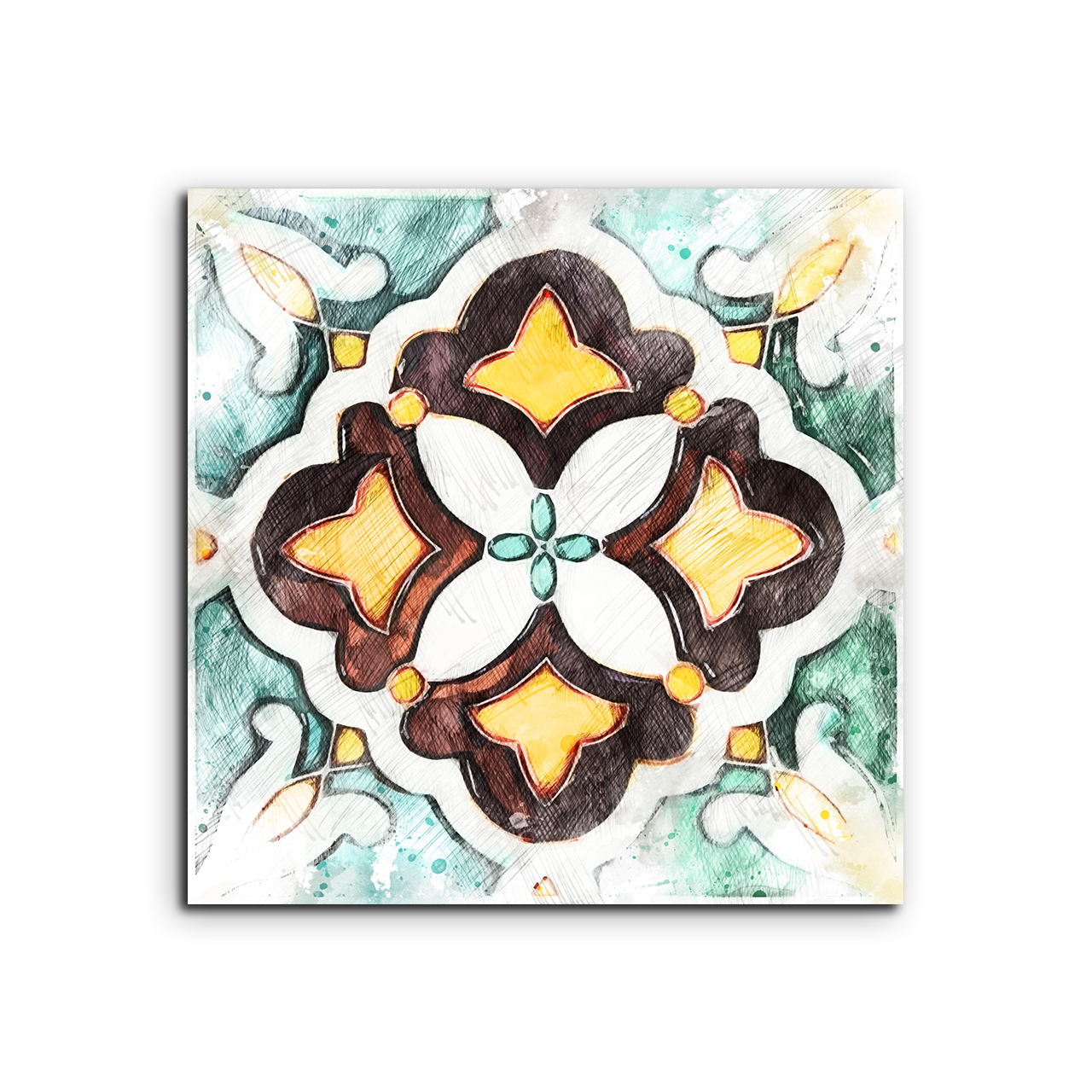 تابلو شاسی طرح نقاشی دیجیتال کد 020819