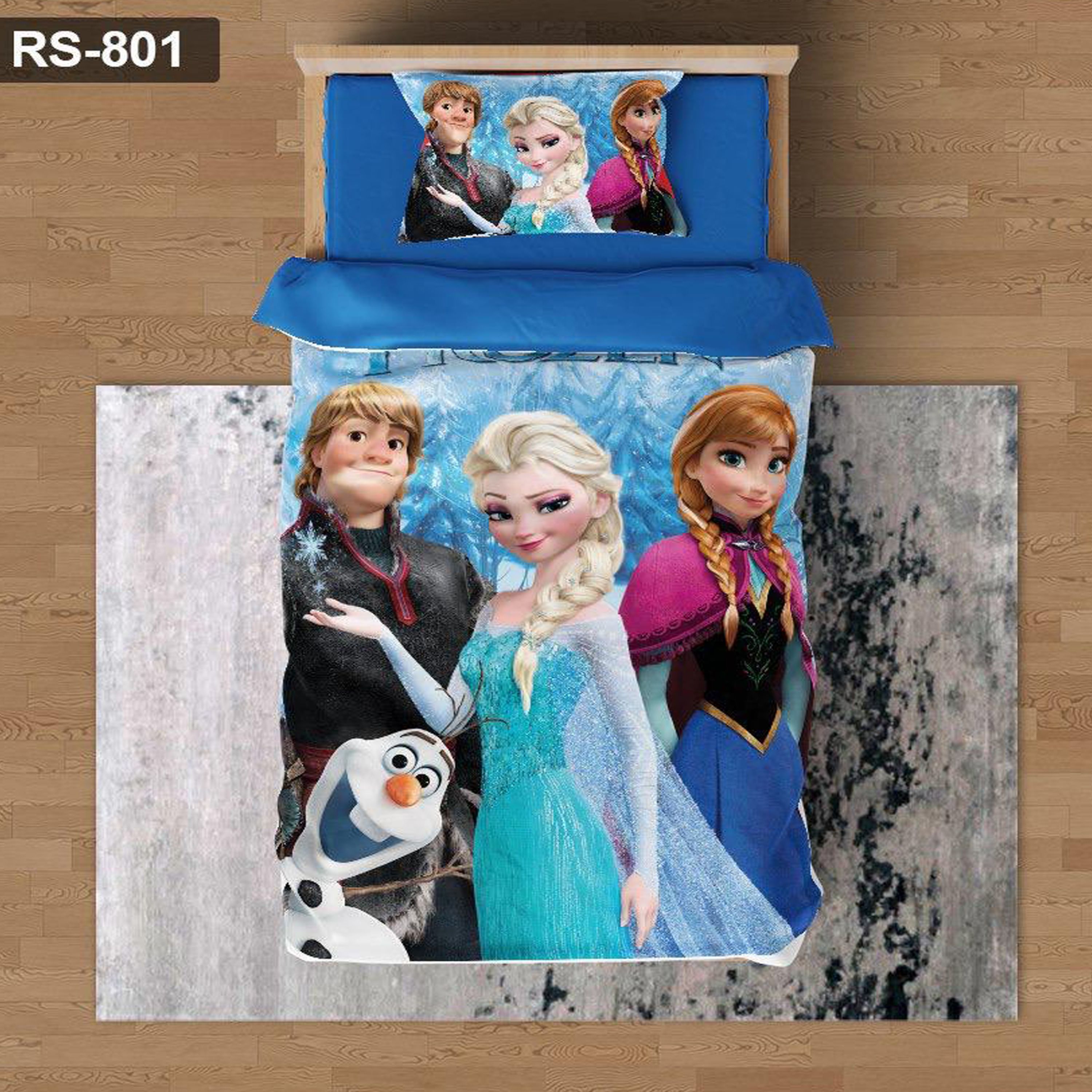 سرویس روتختی 1 نفره تنسل چاپی برندترک لند (Turk Land)  کد rs 801