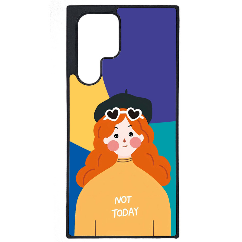 کاور طرح دختر کد G-104 مناسب برای گوشی موبایل سامسونگ Galaxy S22 Ultra | دیجی قاب دونی