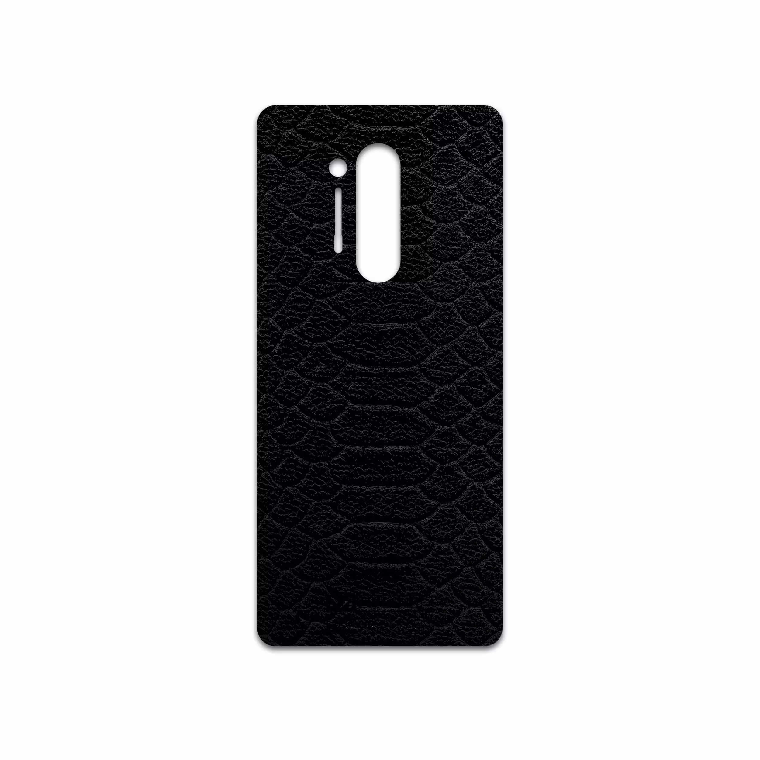 برچسب پوششی ماهوت مدل Black-Snake-Leather مناسب برای گوشی موبایل وان پلاس 8 Pro