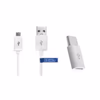 کابل تبدیل USB به microUSB مکا مدل MCU69 طول 1 5 متر به همراه مبدل microUSB به USB C