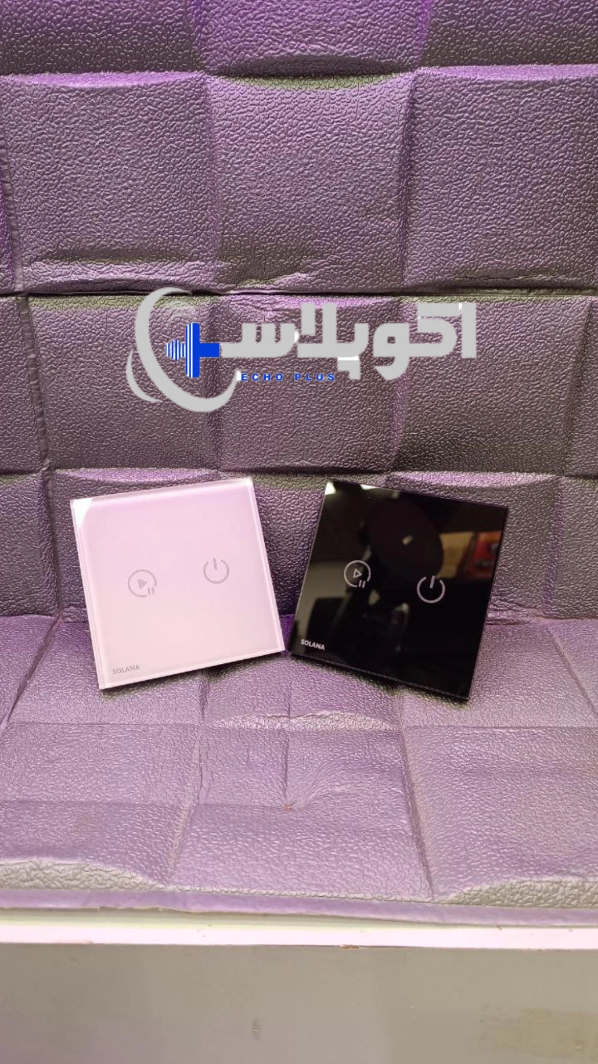 تاچ پنل هوشمند 100 وات سولانا (موزیک پلیر دیواری) آمپلی فایر دیواری لمسی (گارانتی اکوپلاس)