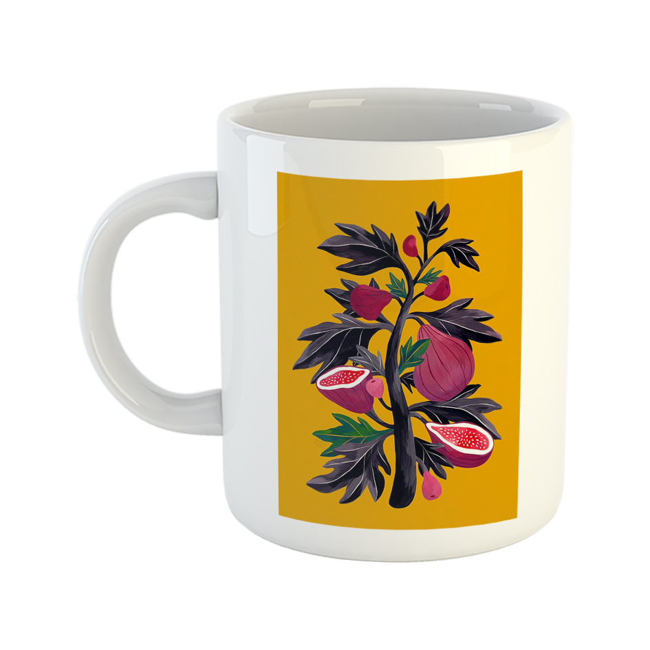 ماگ طرح کارتونی مدل درخت انجیر