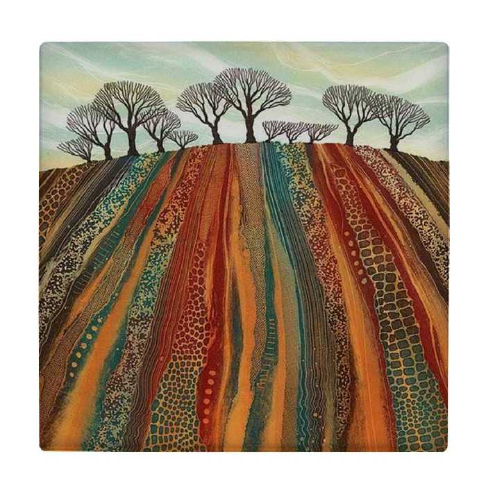 زیر لیوانی طرح تپه و درختان کد    3276321_719