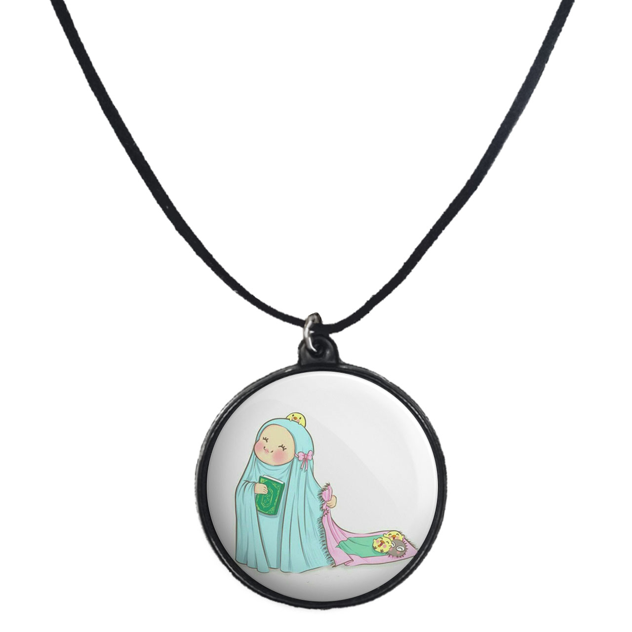 گردنبند پرمانه طرح جشن تکلیف کد pmb.25778 مدل دو طرفه