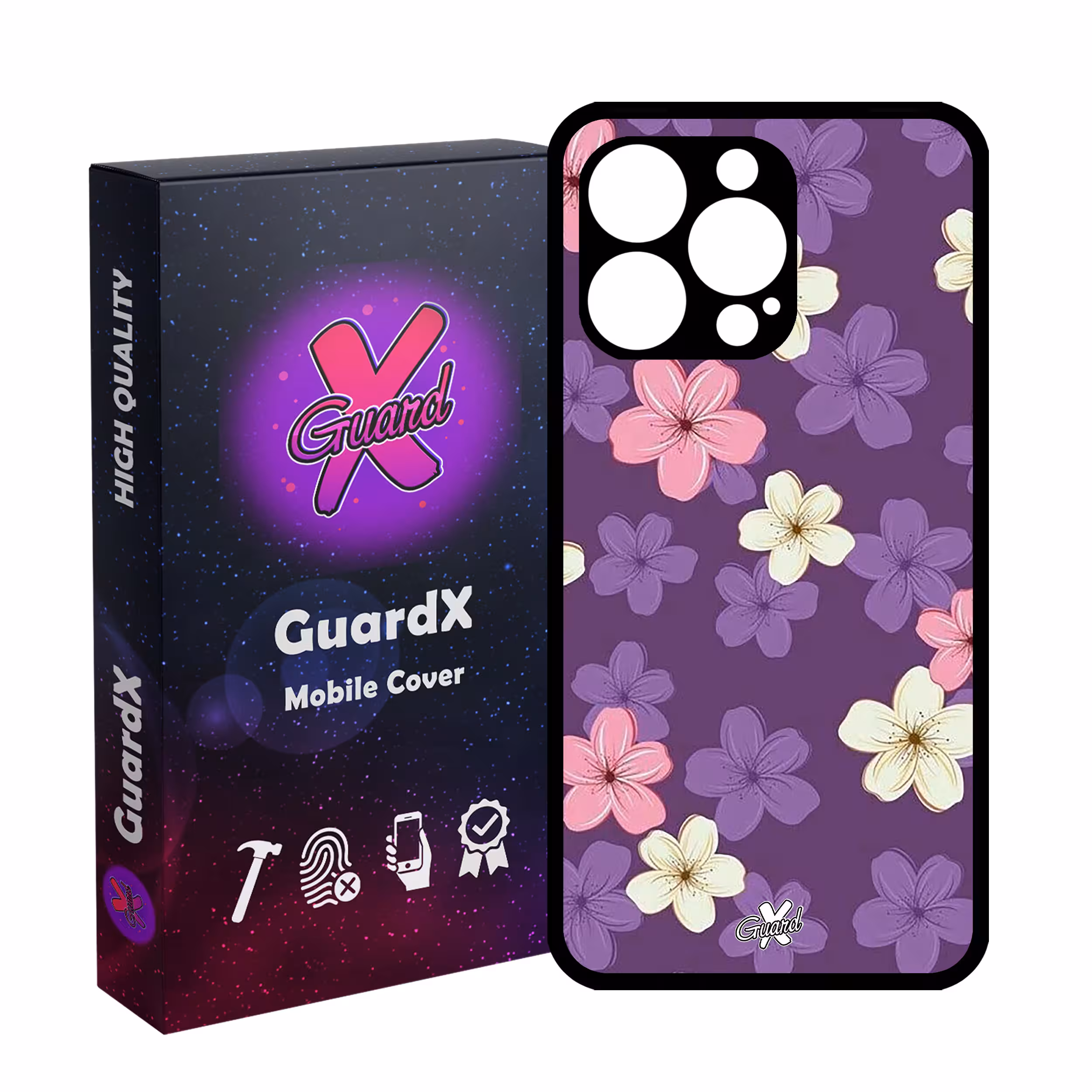 کاور گارد ایکس طرح گل مدل Glass10536 مناسب برای گوشی موبایل اپل iPhone 13 Pro