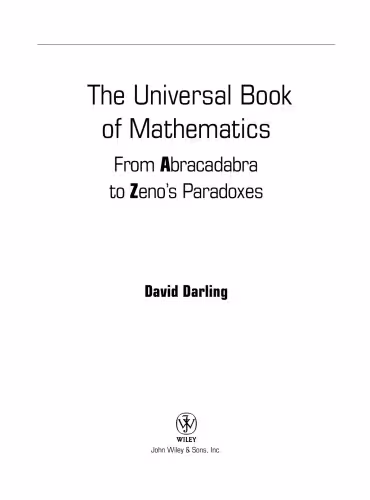 خرید و دانلود نسخه کامل کتاب Universal Book of Mathematics: From Abracadabra to Zeno's Paradoxes