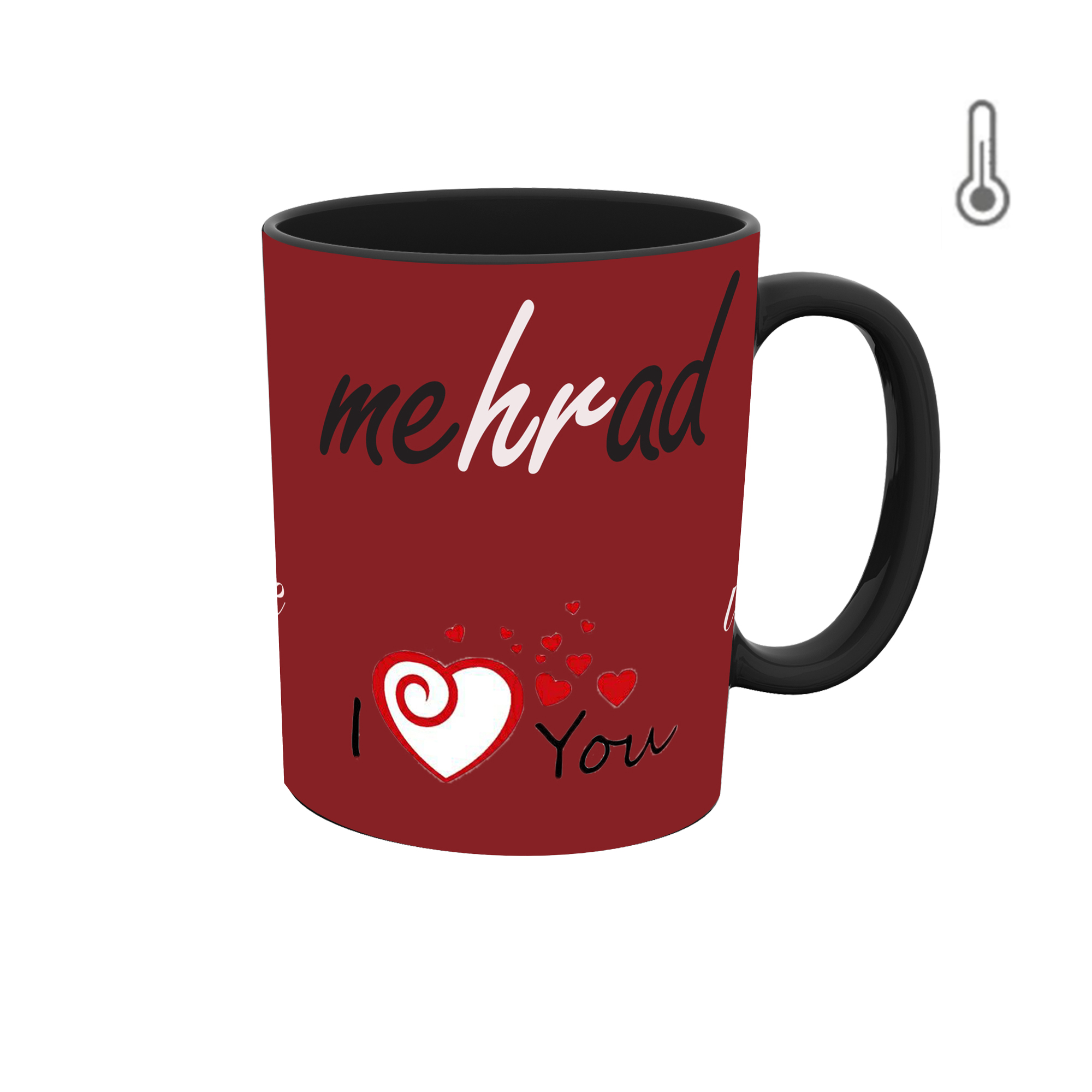 ماگ حرارتی طرح اسم مهراد