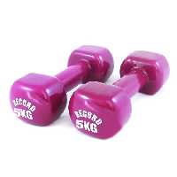 دمبل رکورد مدل VK0 وزن 5 کیلوگرم بسته 2 عددی