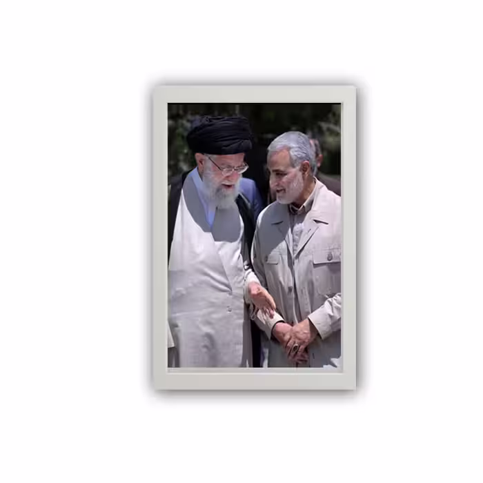 تابلو مدل رهبر و سردار سلیمانی 388 